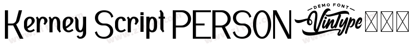 Kerney Script PERSON字体转换